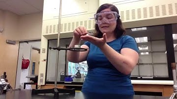 Chem121 Determination of Percent Oxygen in Potassium Chlorate Safety Video