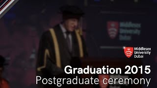 Postgraduate Graduation Ceremony 2015 | Middlesex University Dubai