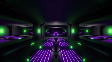 Cinema 4D VJ Loop - Futuristic street (UHD)