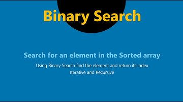 10.  Recursive Binary Search