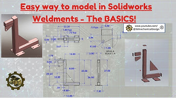 Weldments Made Easy in SOLIDWORKS!  Weldments - The BASICS!