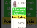 A Government Driver on his Retirement (Poem Summary)