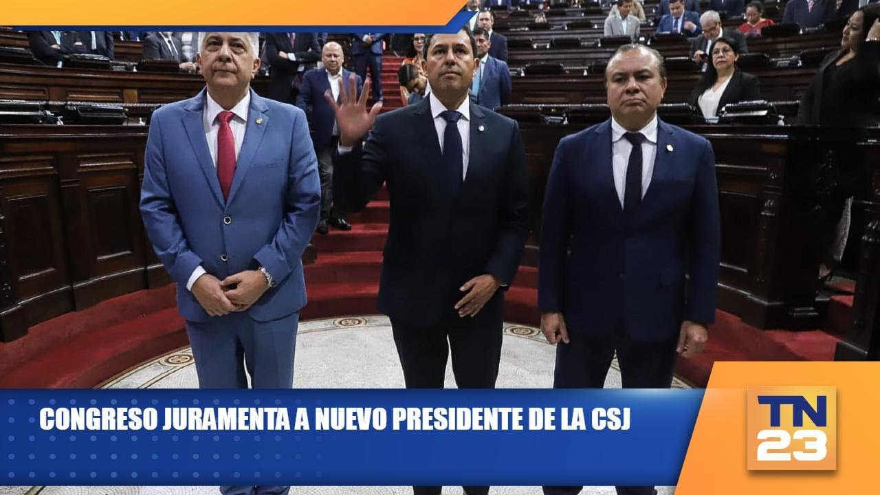 Congreso juramenta a nuevo presidente de la CSJ - YouTube