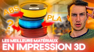 Quel est le MEILLEUR matériau en IMPRESSION 3D ?