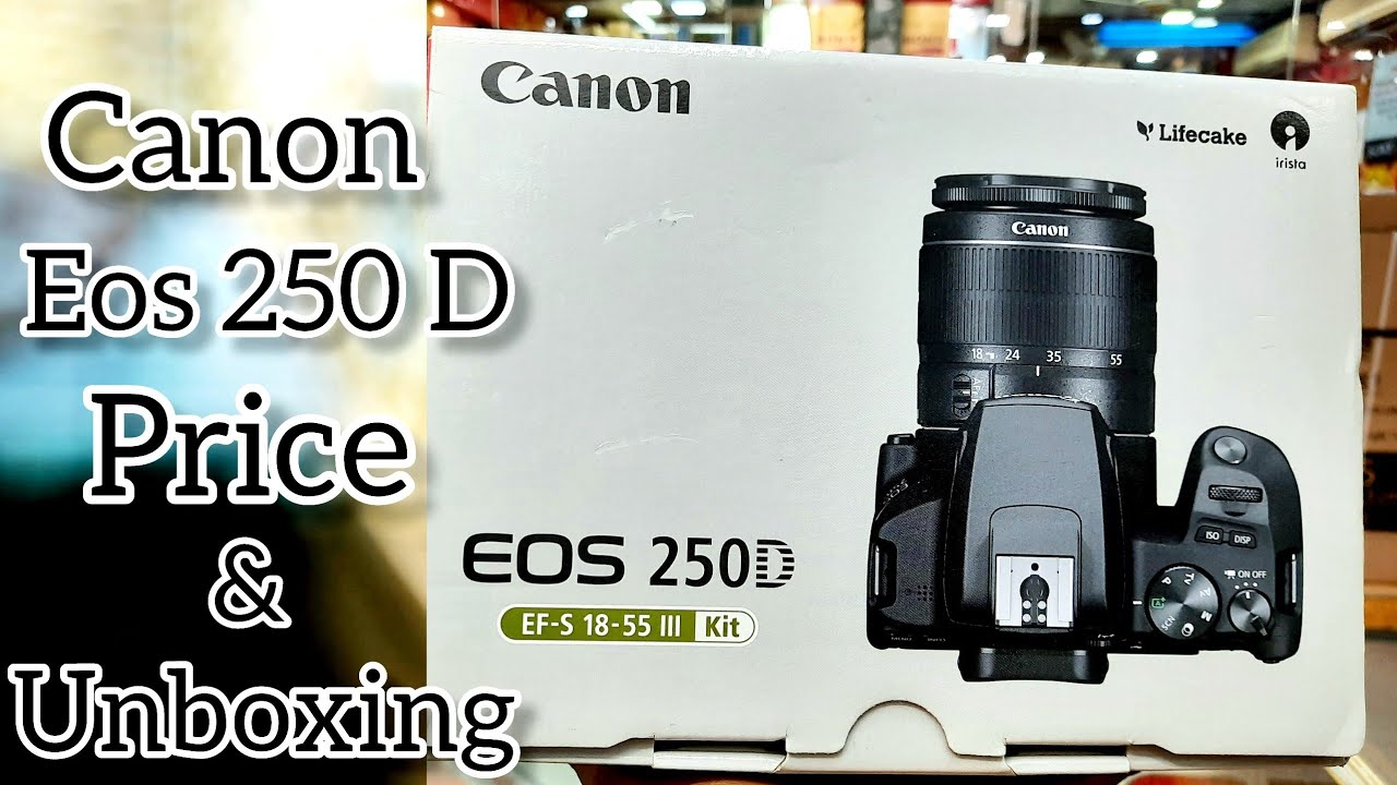 Canon Eos 250D 4k Camera Price & unboxing. YouTube