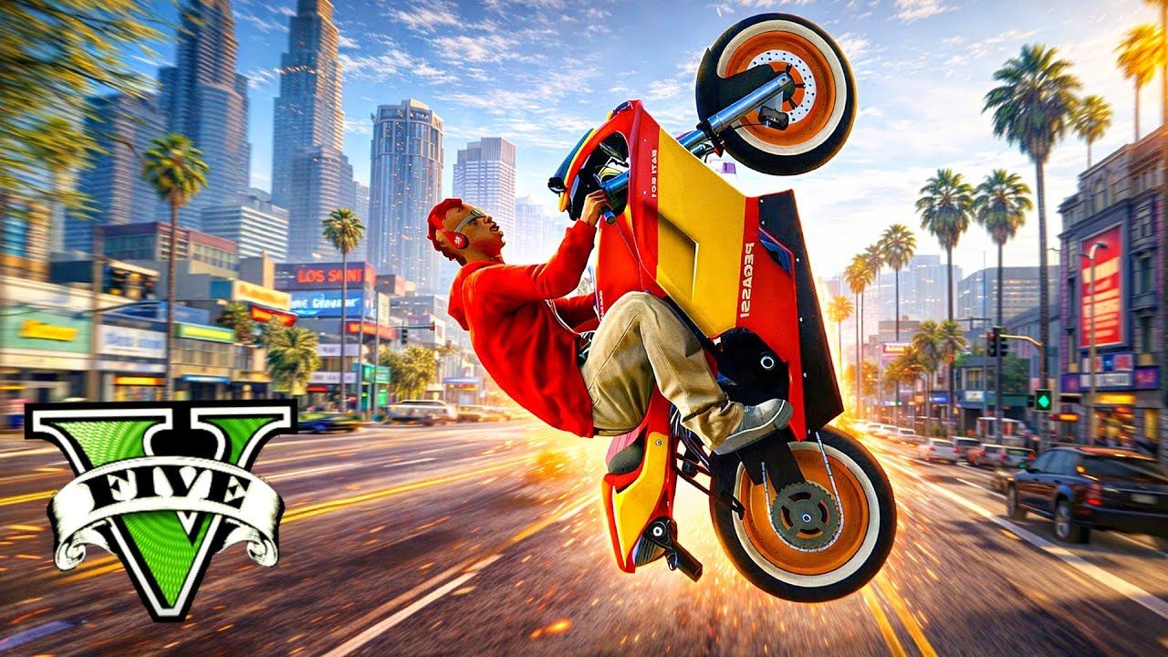 GTA V Online: A CORRIDA DOS SALTOS de MOTO!!! (VOEI PELA AVENIDA)