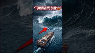 Kya Ship Tsunami Se Bach Sakta Hai? 😳😱#tsunami #ship #ocean #facts #disaster #ytshorts