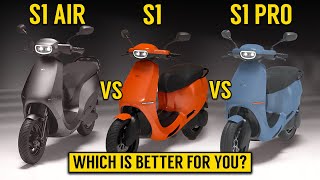 Ola S1 Air Vs S1 VS S1 Pro | Detailed comparison | Which Ola electric scooter is best for you?