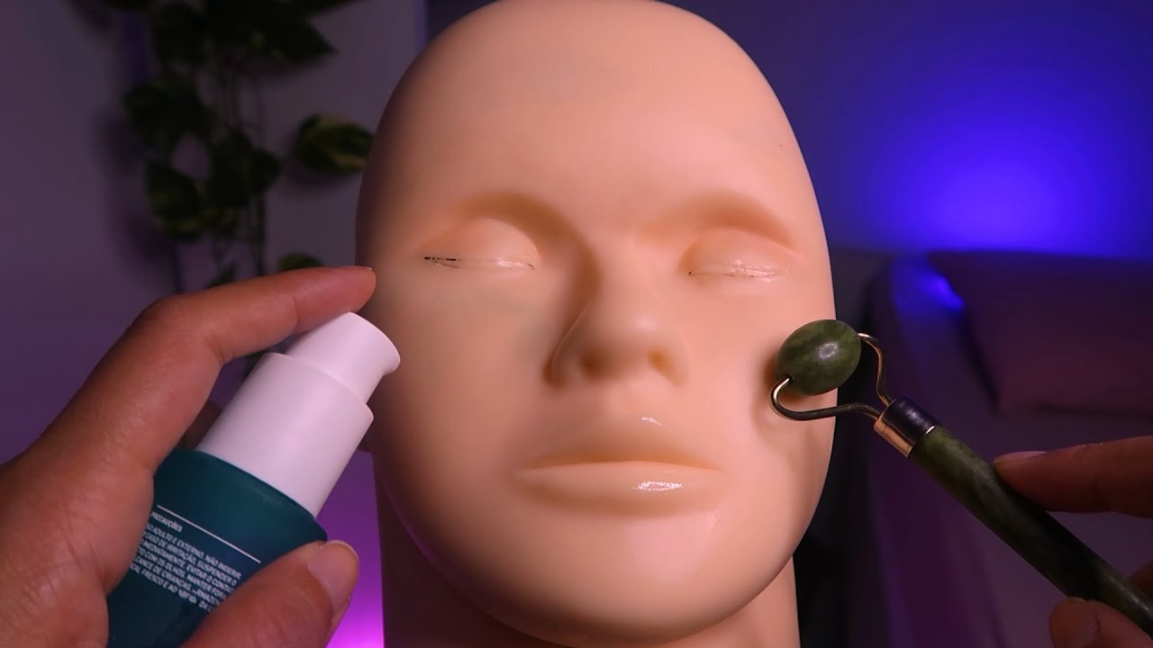ASMR | Limpeza de Pele | Skincare do Sono