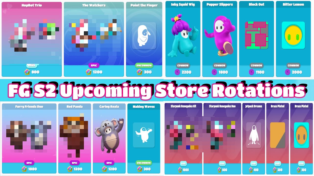 All Upcoming Item Shop For Fall Guys Season 2 (26th September - 8th ...