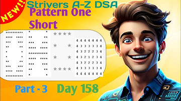 Pattern one short Part -3 | Strivers A-Z DSA Logic Building