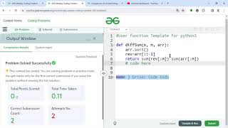 GEEKSFORGEEKS WEEKLY CONTEST - 102 | 1 SOLUTION || PYTHON || JAVA || C++ || C