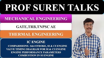 TE6 IC ENGINE | COMPARISIONS , VALVE TIMING DIAGRAM, PERFOMANCE PARAMETERS COMBUSTION IN SI ENGINE|