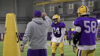 LSU’s final padded practice of Spring 2021