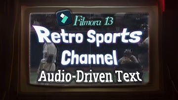 Vintage Retro Intro with Audio-Driven Text in Filmora 13