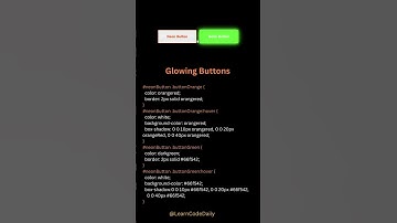 Glowing Buttons or Neon Buttons Using HTML & CSS || #tutorial #viral #video  #shorts