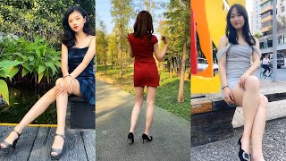 アジアの美女 #5 | 毎日美しいタイトスカートとハイヒール | 女性のファッション