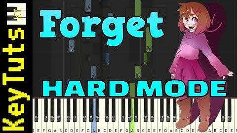 Learn to Play Forget from Glitchtale (Undertale AU) - Hard Mode
