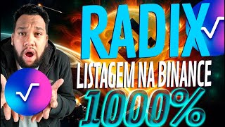 URGENTE! LISTAGEM NA BINANCE PODE FAZER RADIX EXPLODIR MUITO! SE LIGA #radix #bitcoin #binance