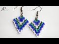 DIY Peyote Earrings | Odd count peyote stitch tutorial | How to made beaded Earrings