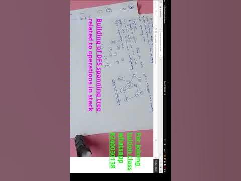 How depth first traversal related with operations in stack | dfs using ...