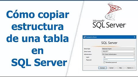 Copiar estructura de una tabla SQL Server