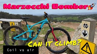 Coil vs Air  | Trail Climbs vs Descending | Marzocchi Bomber CR coil review | Eagle MTB park. screenshot 2