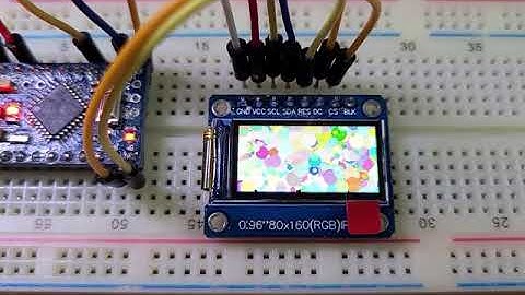 ST7735S IPS SPI 인터페이스 80x160 디스플레이 사용하기