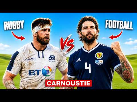 Ex-Celtic & Scotland Star Charlie Mulgrew Takes On Carnoustie | Rugby v Football