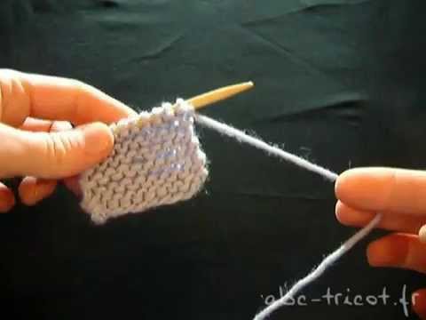 apprendre a tricoter point mousse