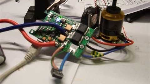 BLDC motor DYS BE2217 + VESC test