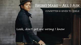 Bruno Mars - All I Ask (LYRICS) | Unreleased Song