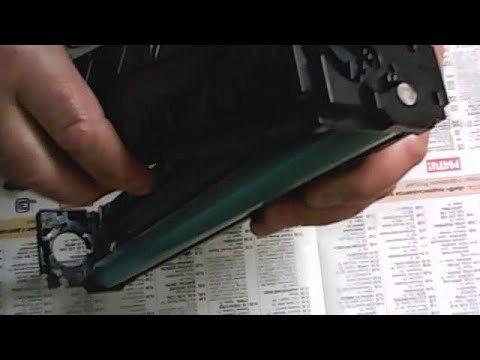 Как заправить картридж Canon 054/ 045/ HP SF540/ 201/ 401/ 203 видео