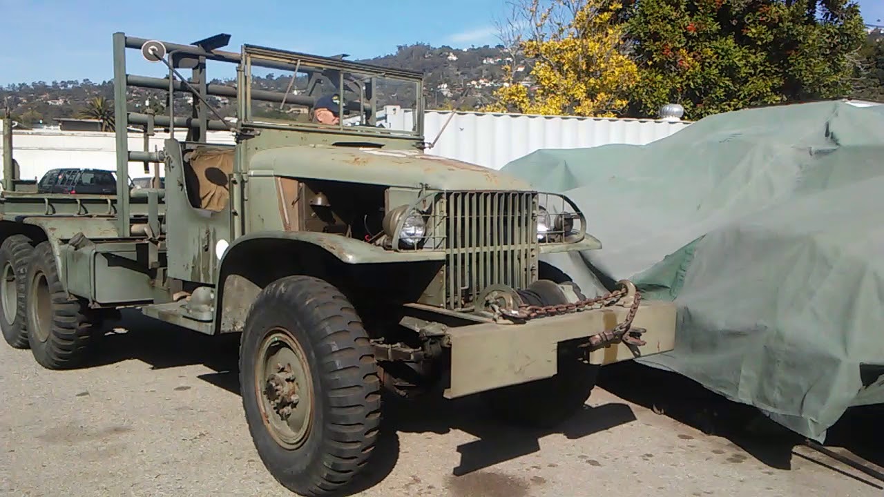 1943 GMC CCKW BOLSTER TRUCK DRIVING YouTube