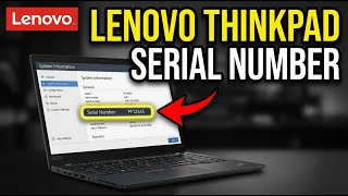 How to find serial number on Lenovo ThinkPad - Quick Tip