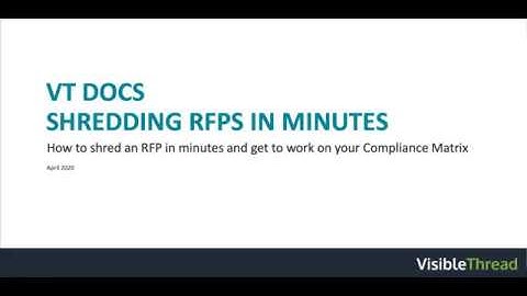 VT Docs   Shredding RFPs in Minutes