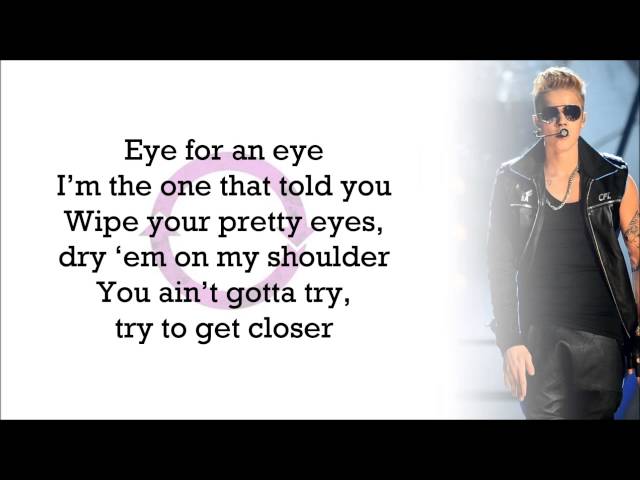 Justin Bieber - Swap It Out (with Lyrics) class=