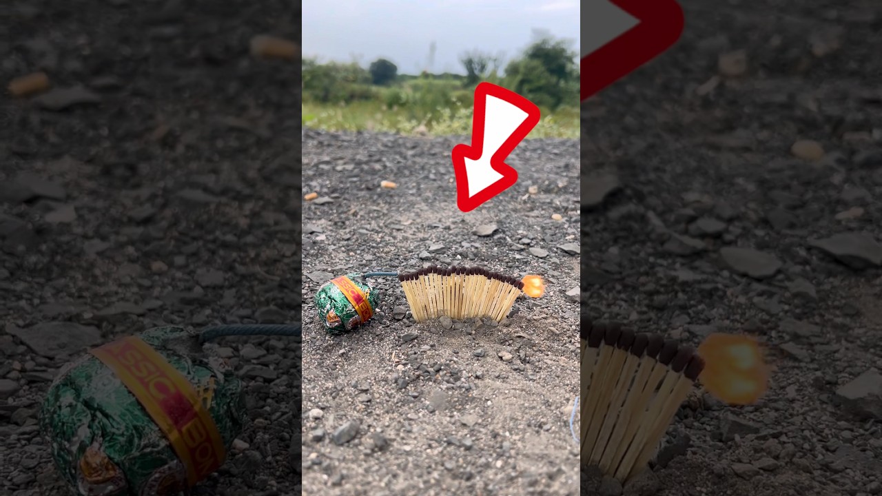 🔥 “100 Matchsticks vs Bomb 💣 Epic Fire Experiment!” 🔥 