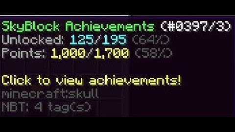 Getting Achievements | Hypixel Skyblock