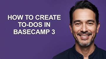 How to Create To-dos In Basecamp 3 - KevinHowTo