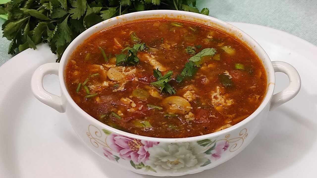 Chinese tomato mushroom soup very delicious easy recipe YouTube
