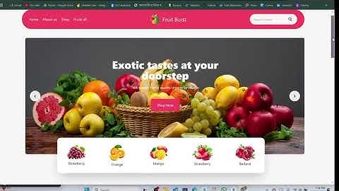 Build a Fruit Shop Website with HTML & CSS – Quick Overview!
