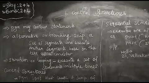 12th Computer Science Chapter 6-Control Structures-Part 1