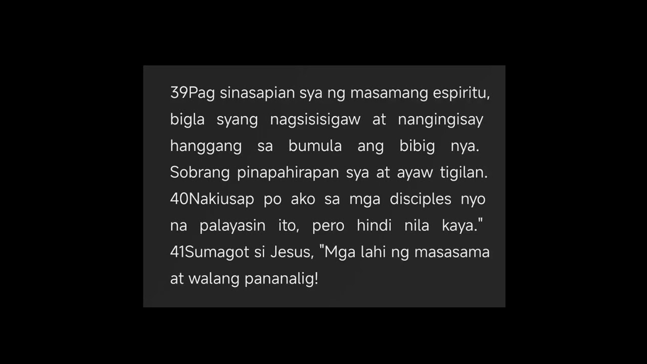 Luke 9 Audio Bible (Pinoy Version - Ang Bible)