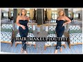 3 IN 1 GET READY WITH ME FOR DATE NIGHT| HAIR, MAKEUP & OUTFIT feat. LAVISH BEAUTY PALACE HAIR