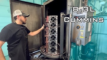 Rebuilding The 8.3L Cummins ISC Cylinder Head Out Of Your Local Trash Truck