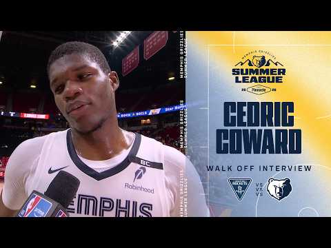 Cedric Coward Walk-Off Interview | Grizzlies vs. Rockets
