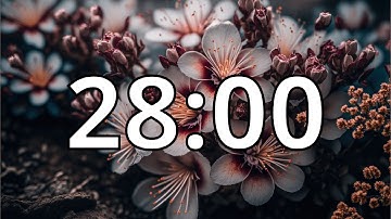 28 Minutes Timer with Music | Cherry Blossom Timer