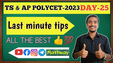POLYCET - 2023. LAST MINUTE TIPS