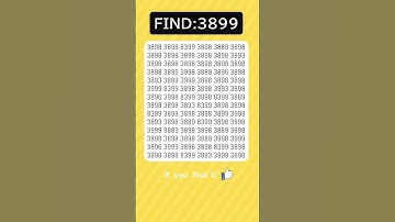 Find odd numbers - 3899 - #odd #quiz #braintest